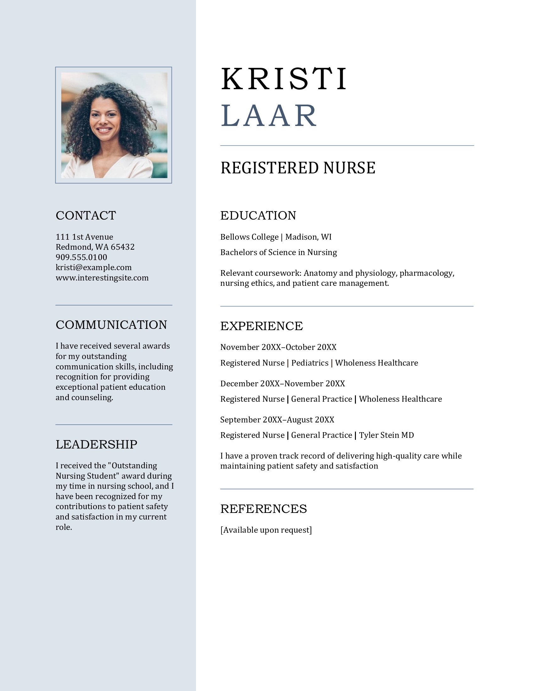 Kristi Laar Template