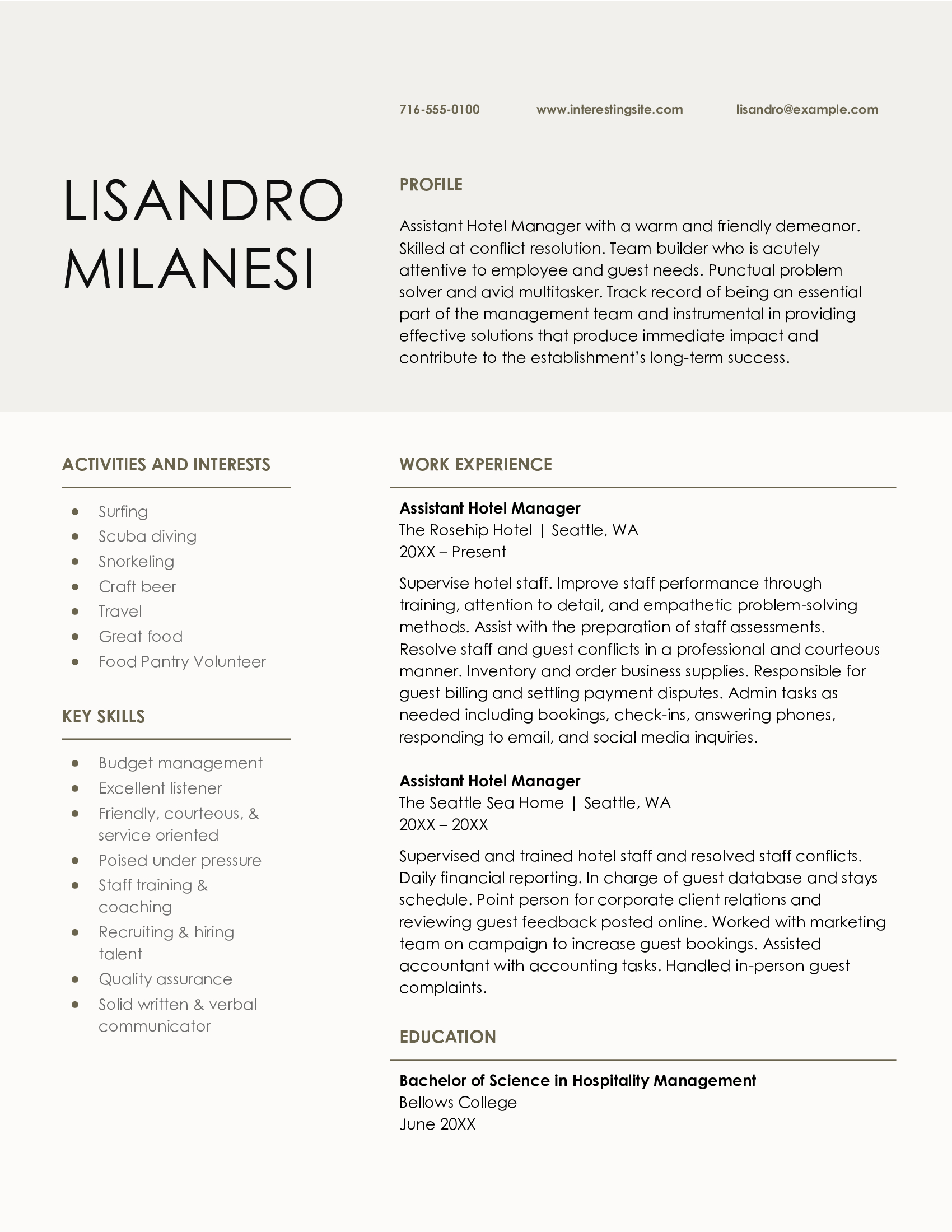 Lisandro Milanesi Template