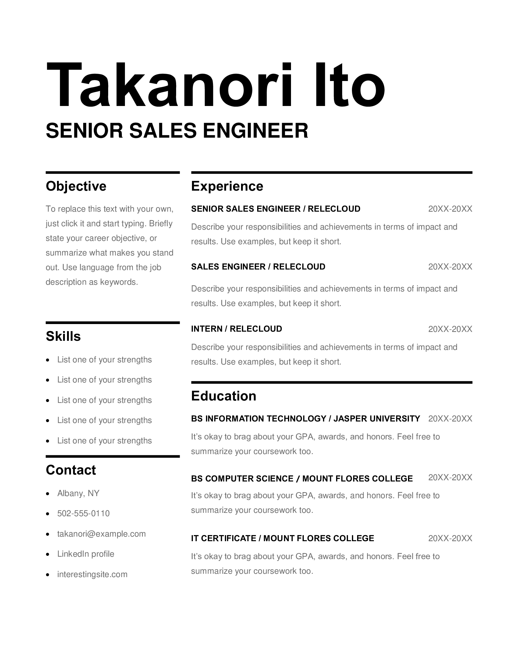 Taknori Ito Template